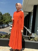 Misswhence Fermuarlı İpek Elbise 35800 thumbnail 3
