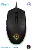 North Combat RGB Kablolu Oyuncu Mouse thumbnail 2