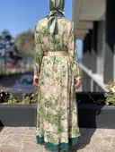 Misswhence Desenli İpek Elbise 35808 thumbnail 12