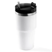 PABLO BEYAZ PASLANMAZ ÇELİK PİPETLİ TERMOS BARDAK 600ML thumbnail 3