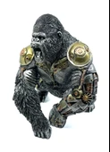 Steampunk Goril King Kong Biblo 25 Cm thumbnail 1
