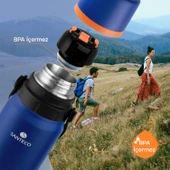 Schafer Santeco Çelik Termos 1200 ML Mavi thumbnail 3