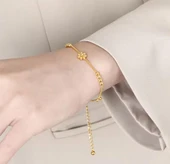 Çiçek Gold Çelik Bileklik Sns098 thumbnail 2