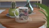 Pudra Baharı Çiçekli Kupa Bardak thumbnail 4