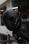 LS2 Rapid 2 Race Mat Siyah Kask thumbnail 1