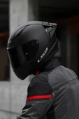 LS2 Rapid 2 Race Mat Siyah Kask thumbnail 4