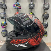 MTS M-801 SNAKE Full Face DRAGLAX RED thumbnail 2