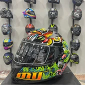 MTS M-801 SNAKE Full Face Kask AZURE thumbnail 3