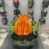 MTS M-801 SNAKE Full Face Kask AZURE thumbnail 6