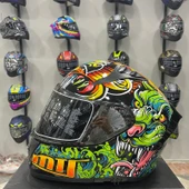 MTS M-801 SNAKE Full Face Kask AZURE thumbnail 1