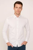 Erkek Slim Fit Damatlık Gömlek thumbnail 2