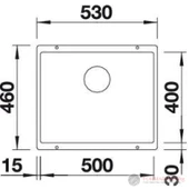 527353-Blanco Subline 500 - U Granit Eviye Volcano Gri thumbnail 8