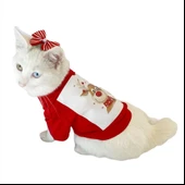 Cute Rudolph Kedi Tişörtü Noel thumbnail 1