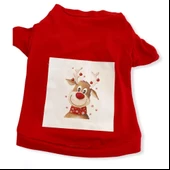 Cute Rudolph Kedi Tişörtü Noel thumbnail 2