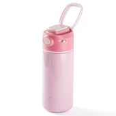 BANGDA PEMBE PASLANMAZ ÇELİK TERMOMETRELİ TERMOS 350ML thumbnail 2
