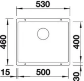 523432-Blanco Subline 500 - U Granit Eviye Antrasit thumbnail 2