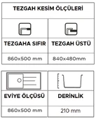 Opal Um-86 XL Granit Eviye Cream thumbnail 3