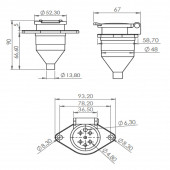 Römork Soketi - N Tip - 7 Pin thumbnail 2