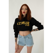İzmir Mafia Kapüşonlu Kadın Sweatshirt thumbnail 3