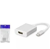 HADRON HDX7760 TYPE-C (M) TO HDMI (F) ADAPTÖR BEYAZ thumbnail 2