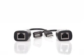 Vcom CU824 USB RJ45 Extender Plastik 45m Uzatıcı thumbnail 3