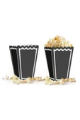 Popcorn Kutusu 8'li -Düz Siyah- thumbnail 1