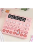 Geniş Renkli Hesap Makinası Pembe thumbnail 1
