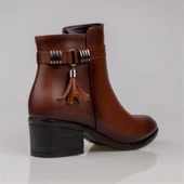 Trend Adımlar Taba Elegante Kadın Klasik Bot thumbnail 4