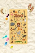 Zoo Desenli Plaj Havlusu thumbnail 1