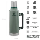 Stanley  2QT CLASSIC Termos BTL H.GREEN -EU thumbnail 3