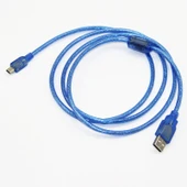 usb to mini usb şarj ve data kablosu 5 pin mini usb kablo 2m thumbnail 1