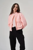 EXUMA KADIN CEKET-1521158 PEMBE thumbnail 8