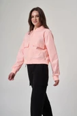 EXUMA KADIN CEKET-1521158 PEMBE thumbnail 3