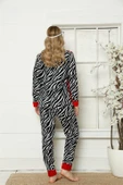 Moda Çizgi Polar Kadın Pijama Takımı thumbnail 4