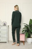 Moda Çizgi Kadın Penye Pijama thumbnail 4