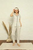 Moda Çizgi Kadın Penye Pijama thumbnail 2