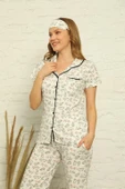 Moda Çizgi Kadın Penye Pijama thumbnail 1