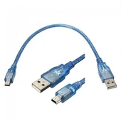 Mini usb kablo 5 pin mini usb mp3 player şarj ve data kablosu 50 cm thumbnail 2