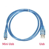 5 pin Mini usb kablo usb to mini usb şarj ve data kablosu 1m thumbnail 2