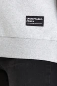 Kadın Gri Renk Basic Bisiklet Yaka Sweatshirt thumbnail 5