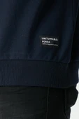 Erkek Lacivert Basic Bisiklet Yaka Sweatshirt thumbnail 5