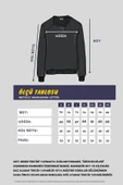 Erkek Siyah Basic Bisiklet Yaka Sweatshirt thumbnail 5