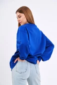 Saks Kadın Pamuklu Oversize Basic Bisiklet Yaka  Sweatshirt thumbnail 6