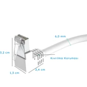 IRENIS CAT6 S/FTP Dirsek Kablo 10 Metre thumbnail 3