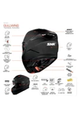 SMK Gullwing Kresto Çene Açılır Kask thumbnail 2