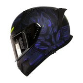 MTS M-201 SNAKE FULL FACE KASK MISION BLUE thumbnail 2