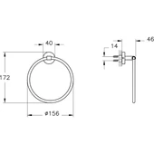VitrA Base Halka Havluluk A44101 thumbnail 3