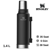 Stanley Legendary Classic Termos 1,4L Matte Black Matara thumbnail 1