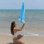 CYNDI - YILDIZ BASKILI MAVI PLAJ SEMSIYESI thumbnail 3
