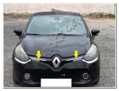 Renault Clio 4 Krom Ön Panjur 2012-2017 2 Parça Paslanmaz Çelik thumbnail 2